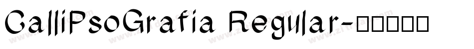 CalliPsoGrafia Regular字体转换